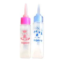 30ml Small Pet Water Bottle & Feeder with Syringe and Brush for Hamsters, Rabbits, Chinchillas Bottle + long nipple rožinė