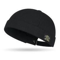 Street Hip-hop Kepurės be snapelių, Kepurės-melionai vyrams ir moterims, Stilingos ir universalios Adjustable 55-60cm juoda