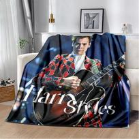 29 Style Harry Styles Singer Star Soft Flannel Blanket for Beds Bedroom Sofa Picnic,Throw Blanket for Leisure Nap Gift 75x90cm gray