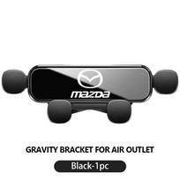 Skirta Mazda automobiliui Gravitacinis telefono laikiklis GPS stovas Įrašo ant oro išleidimo angos Automobilio priedai 3 6 CX5 2 CX3 CX9 MX5 RX8 Axela Demio Atenza MS gray