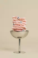 Simona Mejias PETITÈ powder pink šilkinė plaukų gumytė