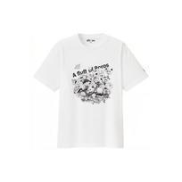 Uniqlo X League Of Legends Poro Cartoon Print Letter Short Sleeve T-Shirt Unisex Tops White 440014-00 XXXL white
