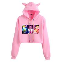 2023 Oshi No Ko Starry Child Cat Ear Anime Hoodie L pink