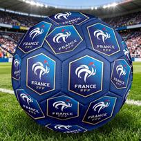 1pc France Football Federation Emblem Quality Football,Standard Size 5 Suitable for Adults,Students,And Teenagers for Training And CompetitionYUG39 Size 5 blue