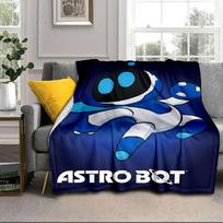 Kosminis nuotykis Astro Bot Nešiojamas pledas/Minkštas pledas Lovos patalynės pledas Tinka kelionėms, stovyklavimui, svetainėms, biurams, sofoms Ventiliatorių dovanos 75x90cm