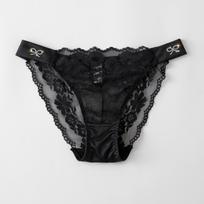 Diamond Decorated Low Waisted Panties with Lace Sexy Breathable Triangular High Elasticity Women’s Panties XL
