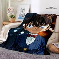 Detektyvas Konanas Animacinis Spausdintas Antklodė Vaikams Šilta Antklodė Flanelė Minkšta Patogi Antklodė Namams Kelionėms Antklodė Dovana 75x90cm