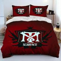 3D Print Movie Scarface Tony Bedding Set Duvet Cover Bed Set Quilt Cover Pillowcase Comforter king Queen Size Boys Adult Bedding 70x133cm 2pcs