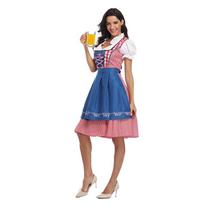 2026 m. Bavarijos Oktoberfest Tradicinis vokiškas kostiumas Suknelė 3XL blue