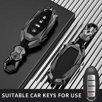 Fit For Nissan Car Key Case Cover Ring Chain Shell Versa Maxima Altima Rogue Armada Sentra Murano For Infiniti Fx35 Qx60 black