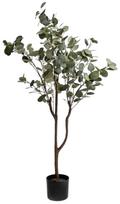 Dirbtinis augalas vazone, eukaliptas Homla Basic Viridis, žalia sp., 130 cm x 15 cm