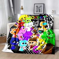 Customizable Soft and Comfortable 3D Printing S-Sprunki Pattern Blanket Bedroom Soft Sofa Decoration Casual Flannel Shawl Blanke 75x90cm