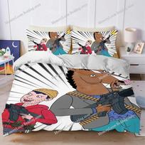 Funny B-BoJack-Horseman Duvet Cover Set Home Style Bedding Soft Laundry Cotton Bed Four Seasons Student Dormitory Home Textile74 EU Single 135*200cm/53x79in 3pcs
