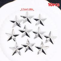 10Pcs Snowboard Stomp Pad Non-Slip Pentagram Studs Grip Traction Pads For Snowboard Edgy Style Traction Pads, Ski Binding A1