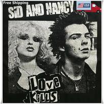 NEW! Sex Pistols - SID AND NANCY T-shirt, Heavy Cotton T-shirt, Size S to 5XL Unisex T-Shirt M gray