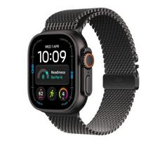 Apple  Watch Ultra 4 GPS + Cellular 49mm Black Titanium Case with Black Titanium Milanese Loop - M | MJAV4QP/A | 195951216683