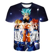 Dragon Ball Z Goku 3D spaudas vaikiški marškinėliai vasaros mados laisvalaikio vyriški unisex drabužiai viršus 6XL gray