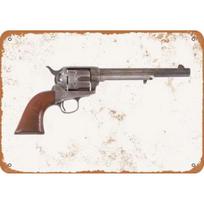 Vintage Western Cowboy Revolver Pistol Gun Art High Definition Metal Tin Sign Wall Art  HD Printed Tin Plate Decor for Home Liv 20x30cm（7.8x11.8inch）