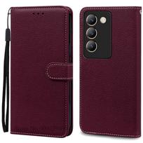 Dėklas Vivo V40 SE 5G Odinis atverčiamas piniginės dangtelis Vivo V40 Se dėklui Minkštas silikoninis dangtelis Vivo V40se telefonui Coque Fundas For Vivo V40 SE 5G
