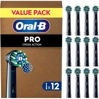 Oral-B PRO Cross Action dantų šepetėlio pakaitinės galvutės Black 12 vnt.