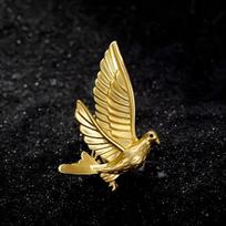 Peace Dove High-end Women's Exquisite Bird-like Sexy Men's Brooch 3cm*5cm black