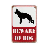 Įspėjimas Pavojus Metalo Aliuminio Ženklai Saugokite Šunį Katę Plakatas Vintažinė Sieninė Plokštelė Kieme Sode Baro Namo Vyriškas Urvas Dekoras 30x20cm