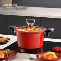 Macaiiroos Non-stick Micro Pressure Cooker red