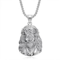 European and American Cross-border New Hip-hop, Jewelry, Gold-plated Diamond Pendant Necklace 60CM gray