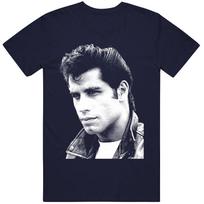 John Travolta navy T Shirt L gray