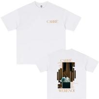 2026 Summer Rapper WeRenoi Carré Album Printed Tshirt Mens Fashion Hiphop Pop Music Cotton Loose Casual Retro Cotton Tshirt 4XL white