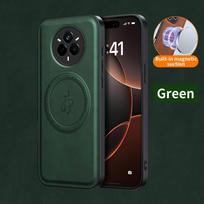 Belaidžio įkrovimo magnetinis dėklas Realme 14 Pro 5G 14 Pro+ Plus Apsauginis dangtelis PU odos kietas galinis dangtelis Coque realme 14 Pro