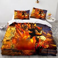 Hedgehog Boy Duvet Cover pillowcase Bedding Bedroom Decoration Children Gift adult Single Double bed Large SizeZip Duvet Cover 200x200cm black