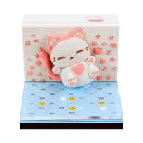 Desk Decor Corgi 3D Memo Pad Art Piece 2027 Calendar Pop-up Dog House Sculpture with LED Light Collectible Holiday Gift (as the picture,236) beige