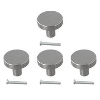 Minimalist Round Cabinet Handle with Single Hole in Space Aluminum Suitable for Drawers Bathrooms Closets and Wardrobes