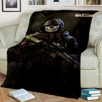 3D Call of Duty, COD žaidimas, Žaidėjo HD pledas, Minkštas metamas pledas namams, miegamajam, lovai, sofai, iškylai, kelionei, biurui, uždangalas vaikams 75x90cm