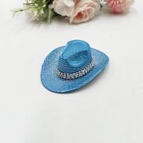 Neon Glitter Hat Holographic Mini Cowboy Hat Party Decoration Hat Fashion For ' Night Out Photo Booth Costume Party A17 gray