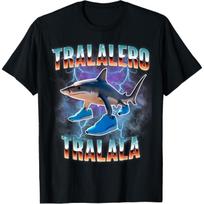 Tralalero Tralala Brainrot Italian Meme T-Shirt XXXL gray