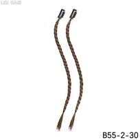 MERISIHAIR Sintetinės ilgos kasos plaukų priauginimo klipsai Ponio uodegos kasos Plaukų priauginimas moterims Cosplay dėvėjimui 45cm brown