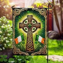 Irish Celtic Knot Cross St. Patrick's Day ag Graden ag XXH LLP LLX 12x18inch