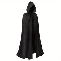 Medieval Halloween cos costumes cape props magic cape hooded shawl One size fits all black