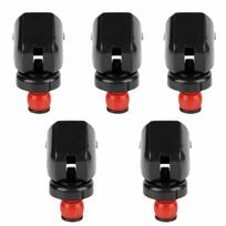 5pcs Bottle Saver Sealer Black Wine Preserver Red Silicone Bottle Stopper Reusable Great Airtightness Sealing Plug Family Lovers juoda