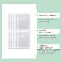 Herbal Detox Foot Pads with Bamboo Vinegar & Charcoal (Pack of 2) | Overnight Foot Patch for Toxin Removal, Pain Relief & Sleep Support | Natural beige