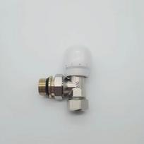 Lianchang Aluminum-Plastic Pipe Angle Manual Temperature Control Radiator Valve With Temp Bulb