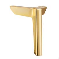 Kampiniai baldai Kojos Sofos kojos Metalinis trikampis stalui Gold 10cm
