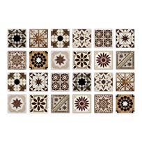 24vnt. Mandalos Sienos Lipdukai Virtuvės Lipnūs Vandeniui Atsparūs Plytelių Lipdukai Vonios Dekoras Marokiečių PVC Lipdukas 15cmx15cmx24pcs