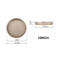 10/9/8/7/6 colių nelipni kepimo forma oro keptuvės puodas apvalus padėklas skarda kepimui picos pyrago krepšys kepimo indai virtuvės reikmenys 10inch beige