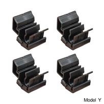4 vnt. priekinės daiktadėžės tvirtinimo sagtis ir laikiklis Bagažo dėžutės spaustukai Priedas Tesla Model 3/Y 1472872-00-C 1472872-00-B gray