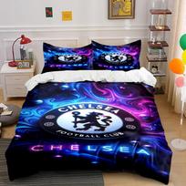 Manchester United Bedding Set Bedding Duvet Cover Set Duvet Cover Pillowcases Home Decor (1 * Duvet Cover 2 * Pillowcases, without duvet insert) 155x200cm