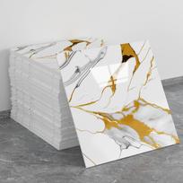 30x30 lipnios imitacinio marmuro ir aliuminio sienų plytelių lipdukas