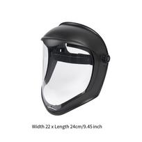 Anti Fogging Face Shield Safety Mask Washable Ergonomic Full Protection Clear Visor for Warehouses Versatile Lightweight Durable black